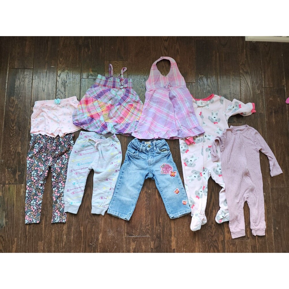 Baby Girl Clothing Lot 12-18M Mixed Brands Carter’s Cat & Jack Dresses Leggings